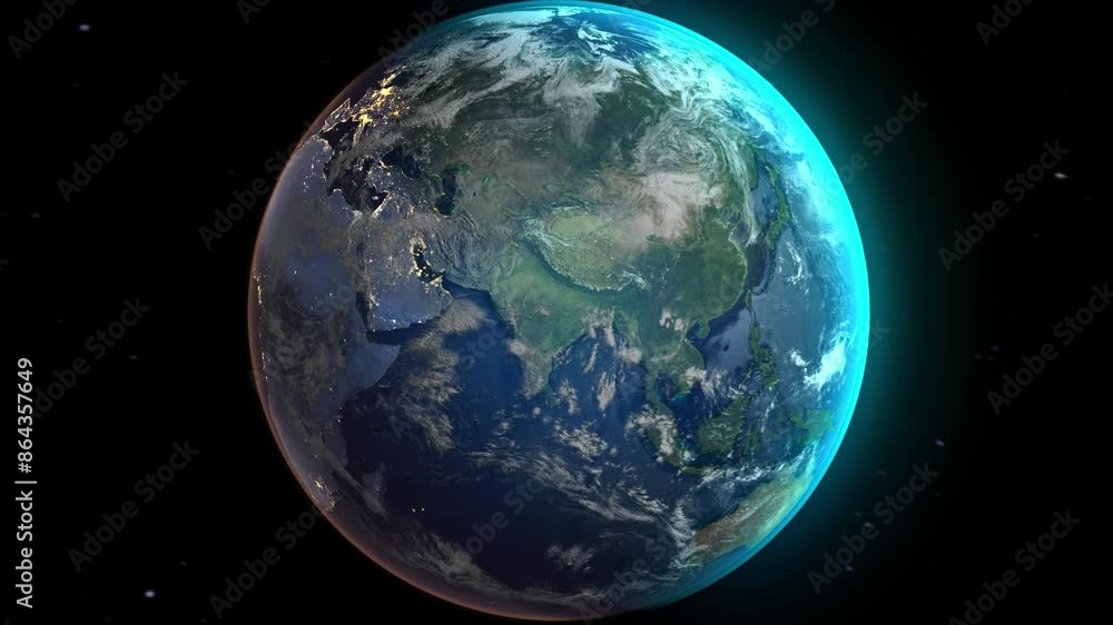 Realistic Earth Zoom to Countries from Space and Orbit Morocco Version 4K 60 FPS Realistic Earth Zoom to Countries from Space and Orbit Morocco Version 4K 60 FPS