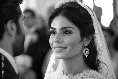 Elegant Lebanese wedding featuring traditional dresses, Dabke dance, and luxurious settings, photo