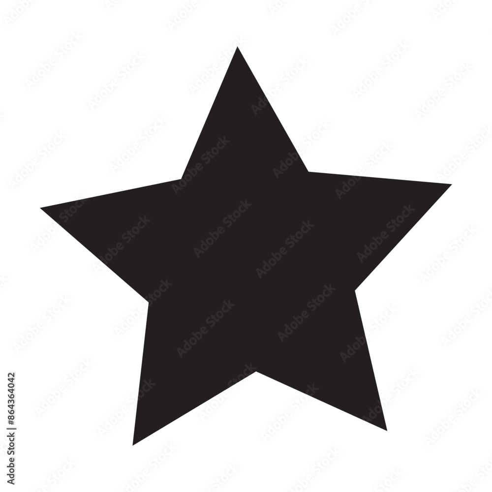 star- Vector icon on white background. Black star - vector Illustration. star- Vector icon on white background. Black star - vector Illustration.