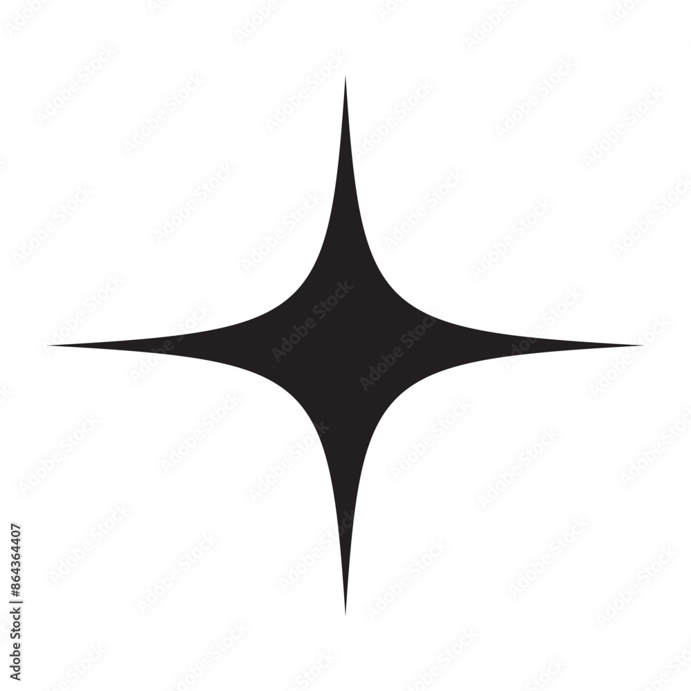 Black star icon illustration. star icon. star- Vector icon on white background.