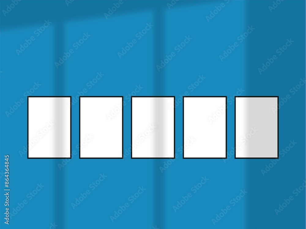 Obraz premium mockup empty mock up document template textured frame with shadow