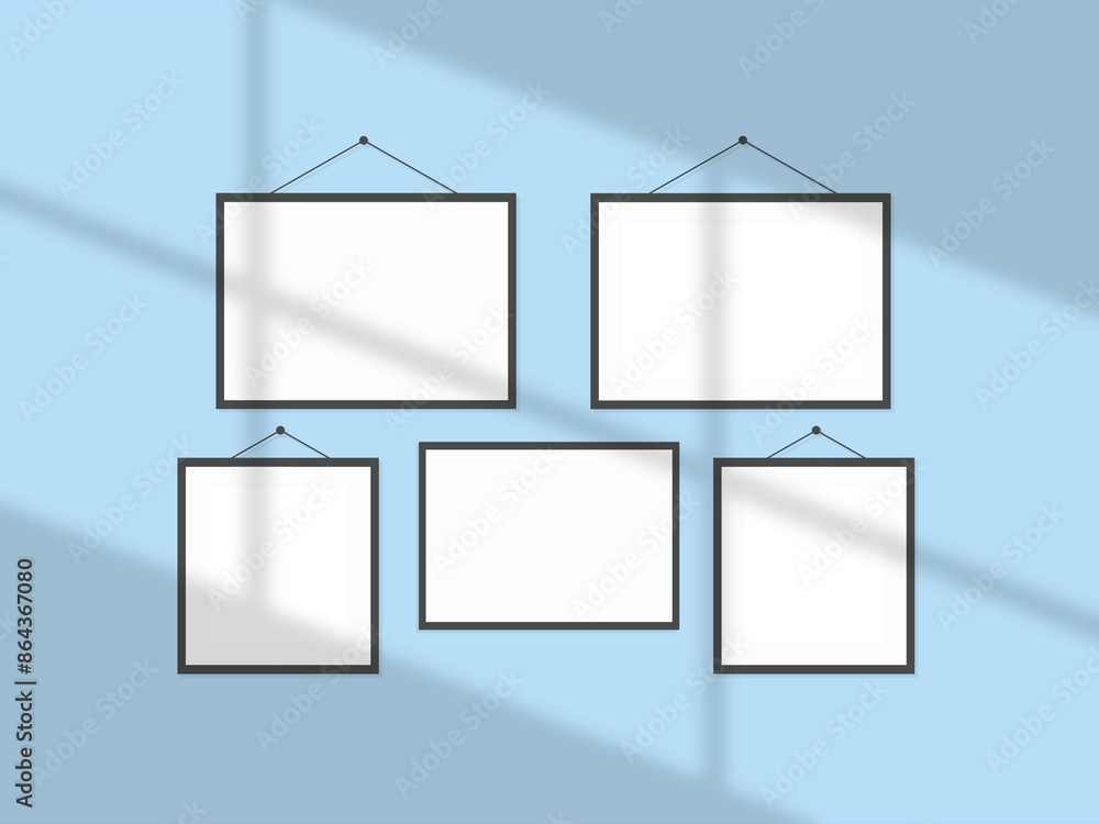 Minimal picture poster frame mockup Minimal picture poster frame mockup