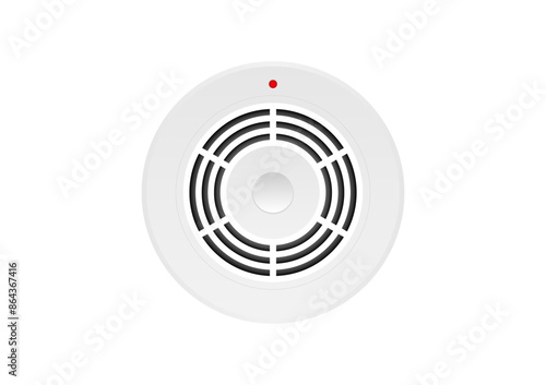 Smoke Detector and Fire Alarm. Smoke Alarm. Vector Illustration. 