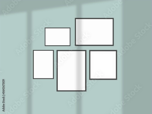 shadow overlay effect, various mock-ups