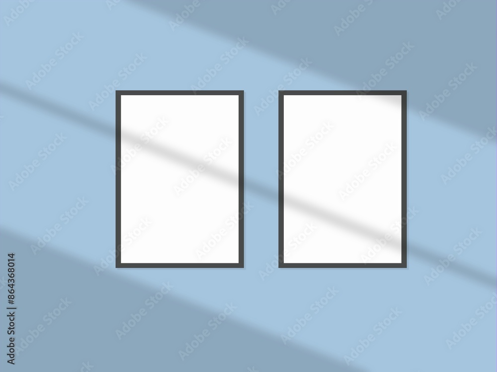 Beige wall with picture frames Beige wall with picture frames