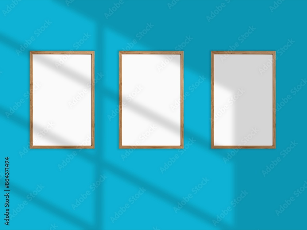 Minimal picture poster frame mockup on the wall Minimal picture poster frame mockup on the wall