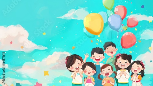 children playing with bubbles in the water