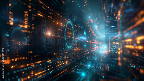 futuristic image neon colors