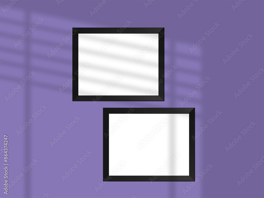 Frame with space for text or image mockup on wall in a room wall Frame with space for text or image mockup on wall in a room wall