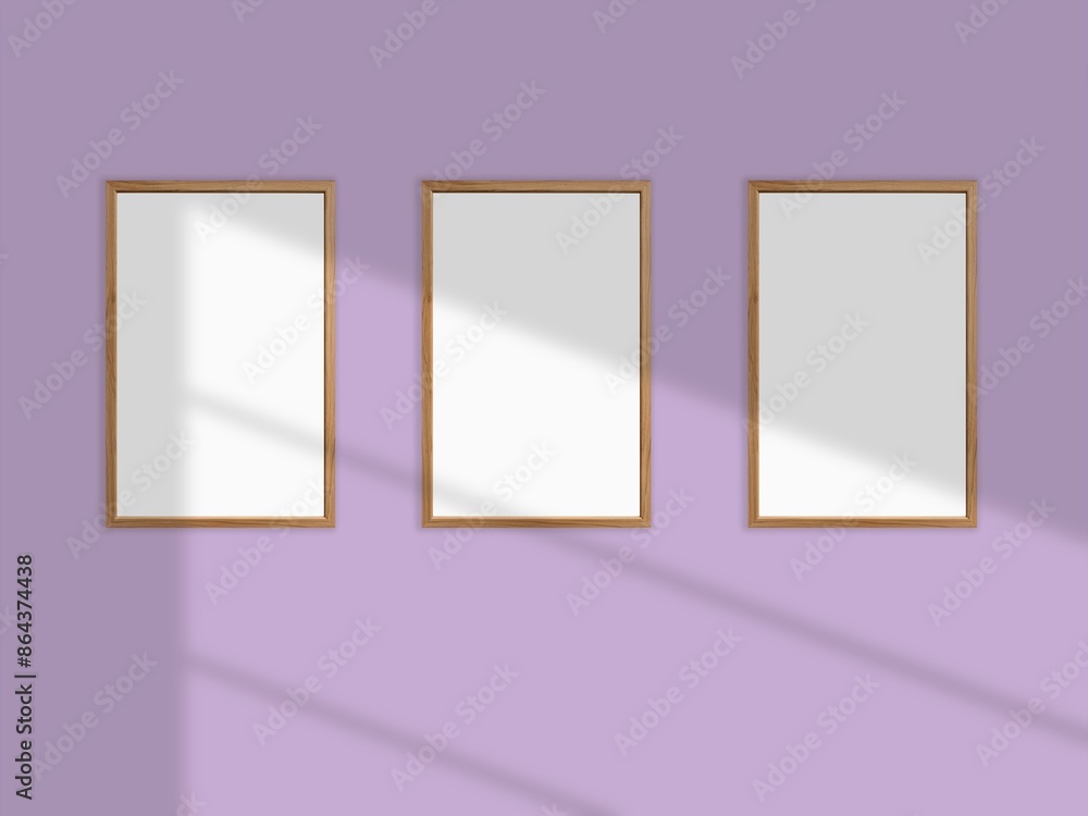 Frame with space for text or image mockup on wall in a room wall Frame with space for text or image mockup on wall in a room wall