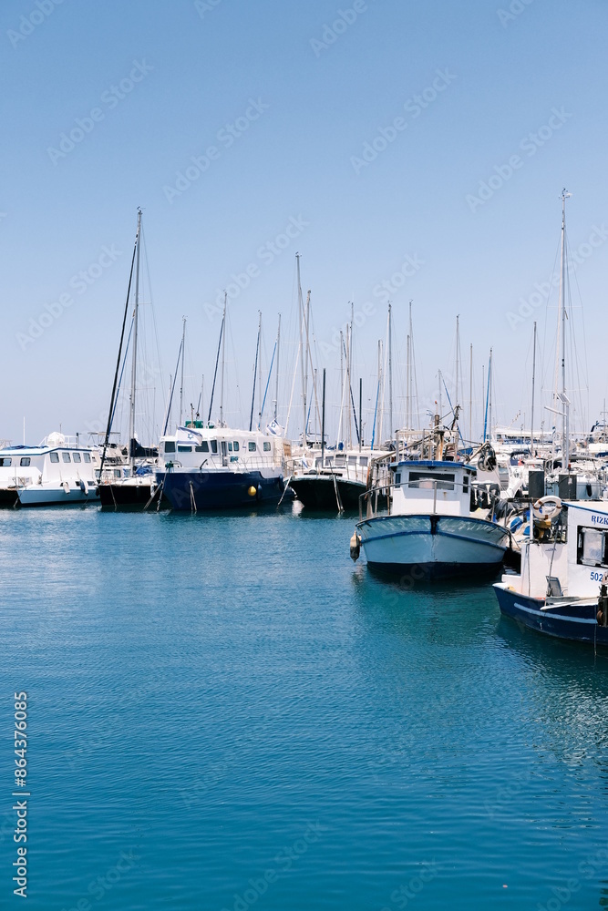 Obraz premium yachts in marina