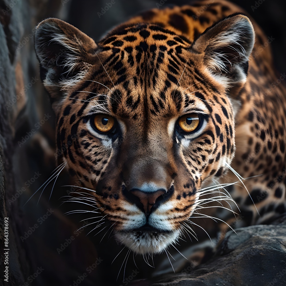 Fototapeta premium close up of a leopard