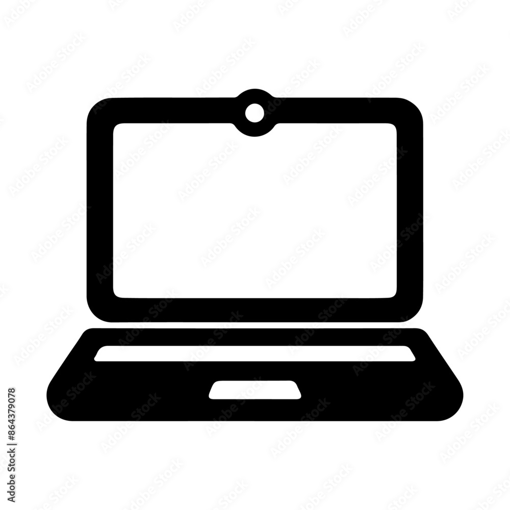 Laptop Silhouette Vector illustration Clipart Laptop Silhouette Vector illustration Clipart