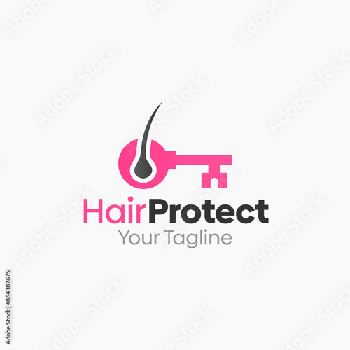 Hair Protect Logo Vector Template Design. Good for Business, Start up, Agency, and Organization