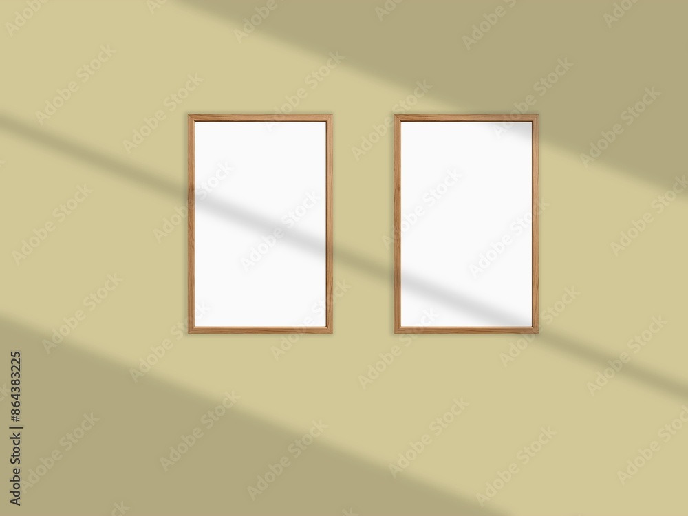 Picture frame on a wall frame. Blank Mockup Picture frame on a wall frame. Blank Mockup
