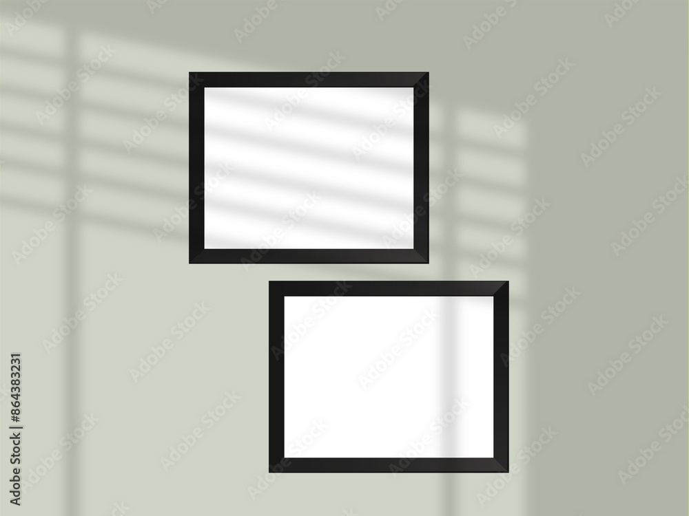 Picture frame on a wall frame. Blank Mockup Picture frame on a wall frame. Blank Mockup