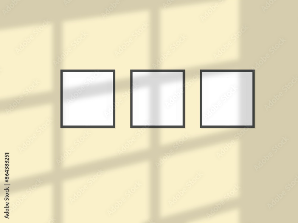 Picture frame on a wall frame. Blank Mockup Picture frame on a wall frame. Blank Mockup