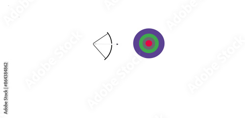 Shooting game,Arrow vector,Bow and arrow set,unique Bow and arrow, competition of shooting, shooting game vector, Shooting in athletics, Olympics shooting vector,sharp arrow in shooting