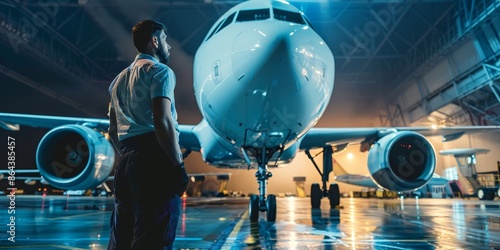  arplane in airport photo