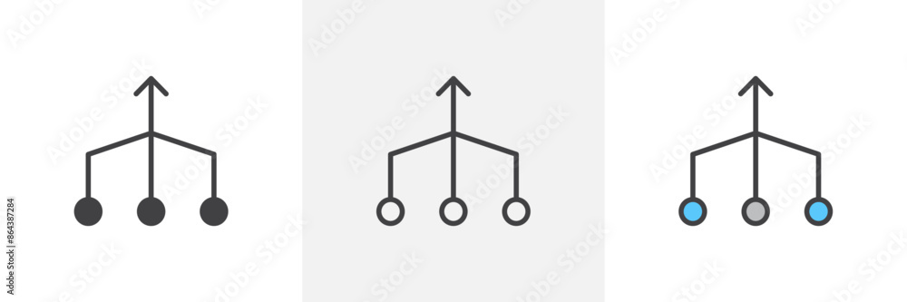 Consolidation icon symbol collection on white background. Consolidation icon symbol collection on white background.