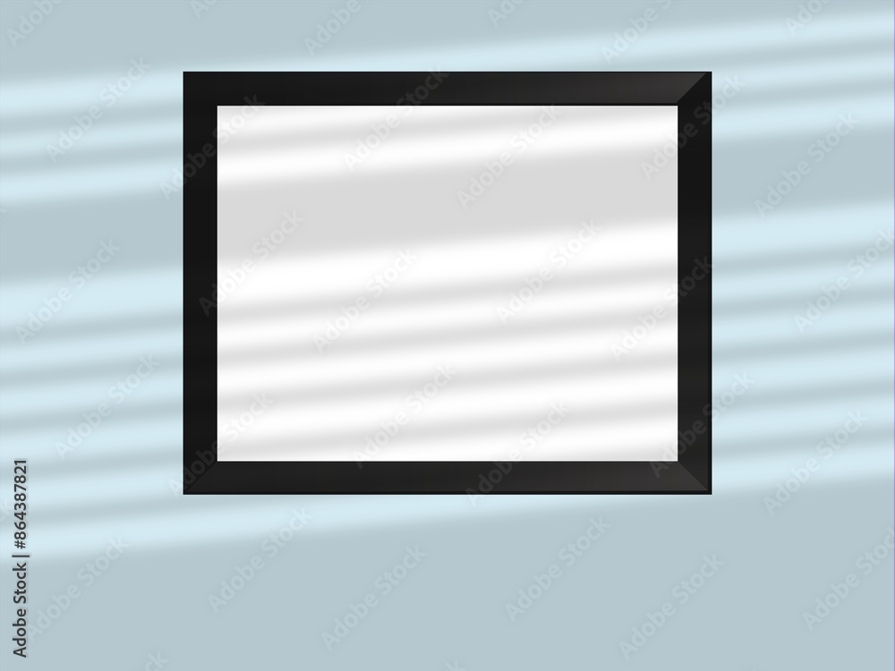 Frame mockup with mat on wall. Frame mockup with mat on wall.