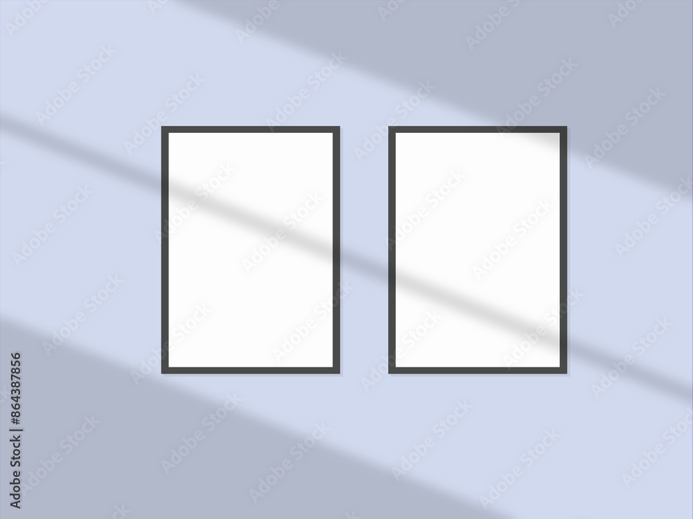 Frame mockup with mat on wall. Frame mockup with mat on wall.