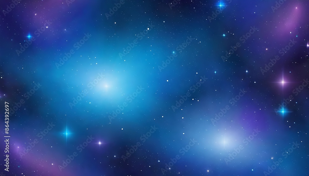Naklejka premium Cosmic-inspired abstract gradient featuring shades of ultramarine and cerulean, resembling a distant galaxy or nebula.