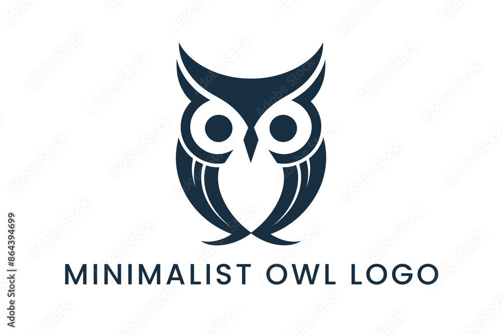 Fototapeta premium abstract logo design of an owl Logo Vector Sublimation Design