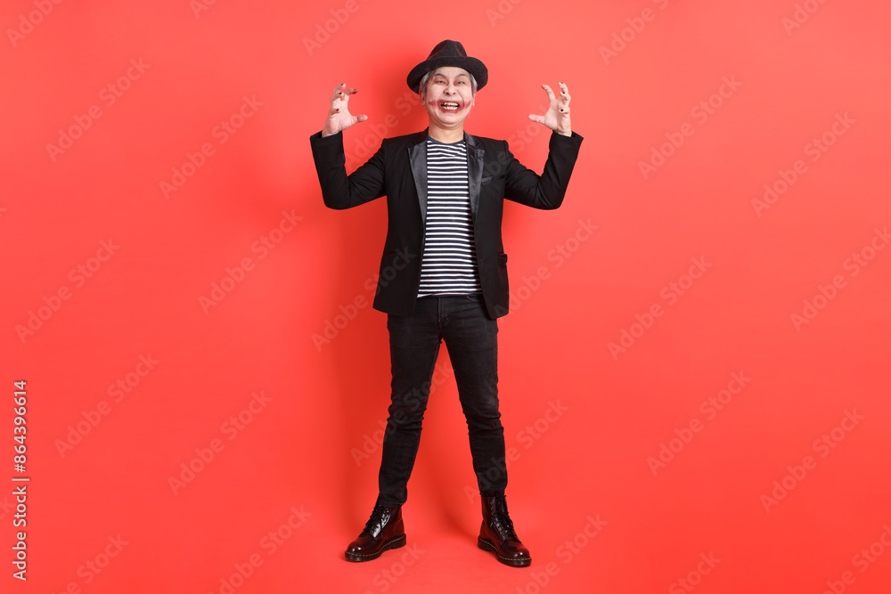 50s man in Halloween costume