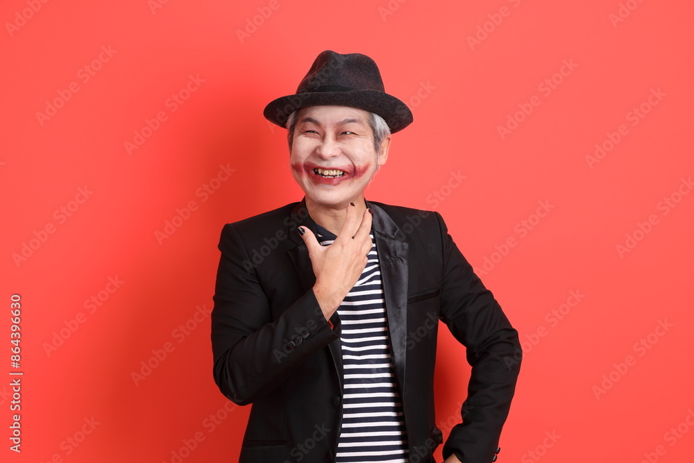 50s man in Halloween costume 50s man in Halloween costume