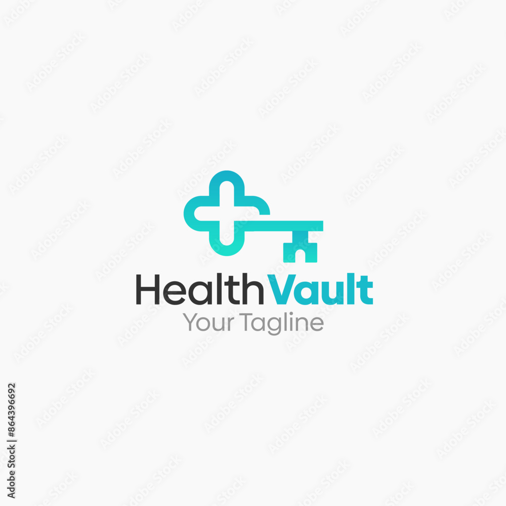 Health Vault Logo Vector Template Design. Good for Business, Start up, Agency, and Organization Health Vault Logo Vector Template Design. Good for Business, Start up, Agency, and Organization