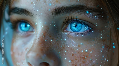 Enchanting Blue Eyes: A Captivating Gaze Through the Cosmos