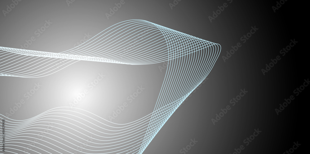 Abstract soft light style design modern dynamic blue color line wave style technology vector. Abstract soft light style design modern dynamic blue color line wave style technology vector.