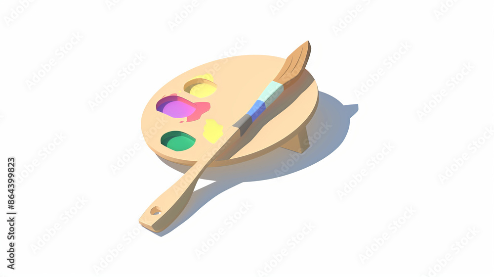 3D isometric pastel icons of art tools like brushes and palettes, perfect for illustrating artistic creativity and drawing.
3D isometric pastel icons of art tools like brushes and palettes, perfect for illustrating artistic creativity and drawing.