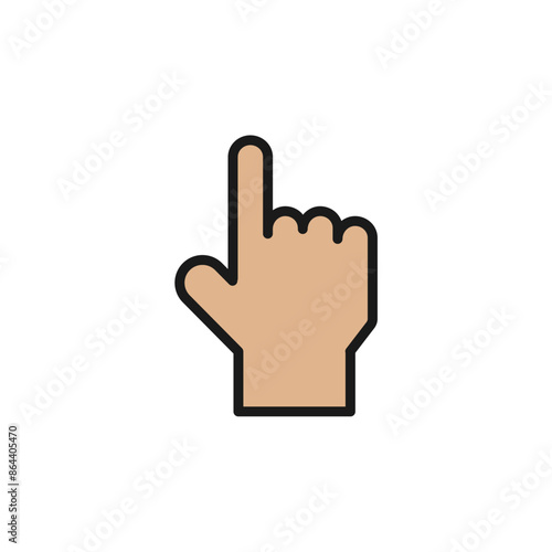 Collection of signature gestures with vector illustration