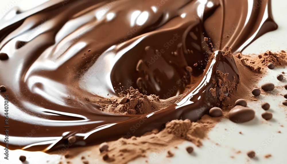 chocolate and milk powder splash design chocolate and milk powder splash design