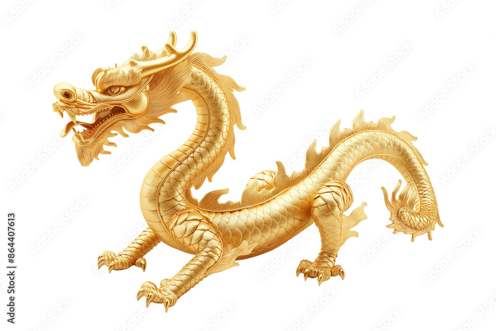 golden dragon statue isolated golden dragon statue isolated