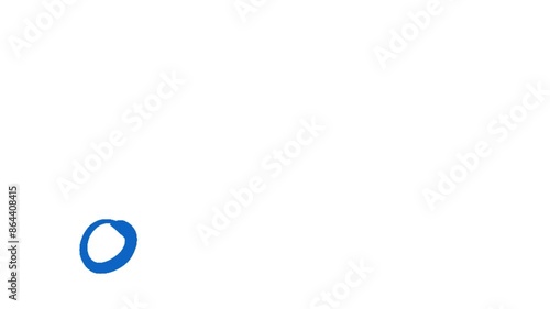 Blue Bouncing Ball Animation