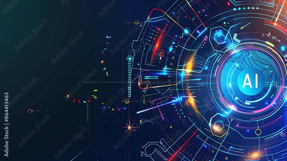 abstract minimalist tech banner design with abstract minimalist tech banner design with