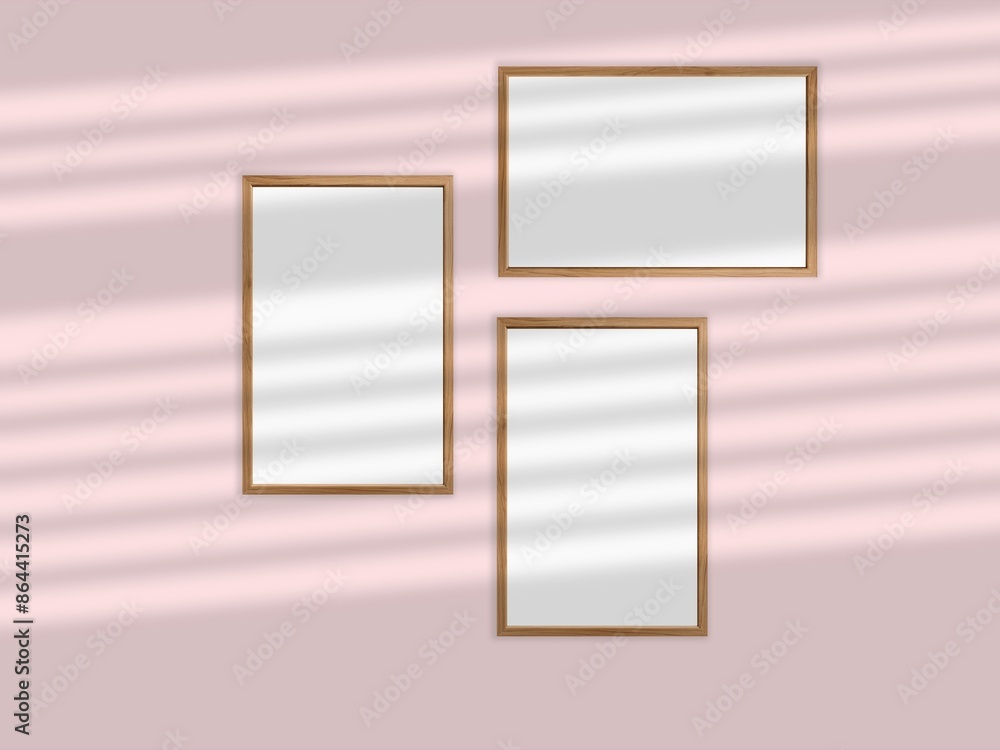 Picture poster frame isolated frame. Blank portfolio mockup Picture poster frame isolated frame. Blank portfolio mockup
