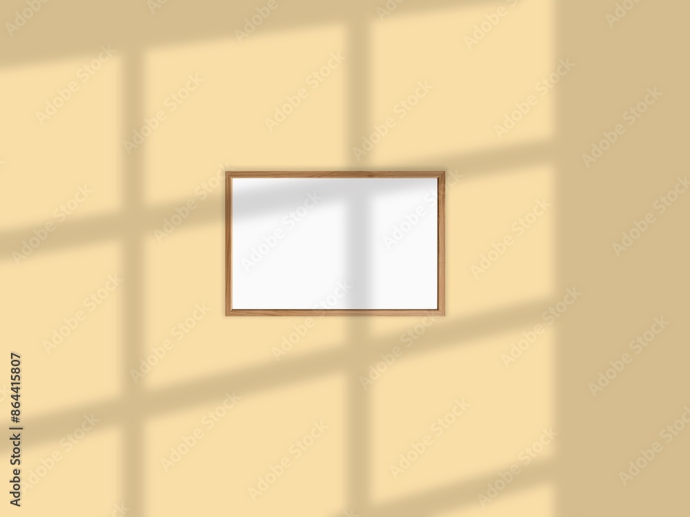 Empty canvases on beige wall with modern living room Empty canvases on beige wall with modern living room