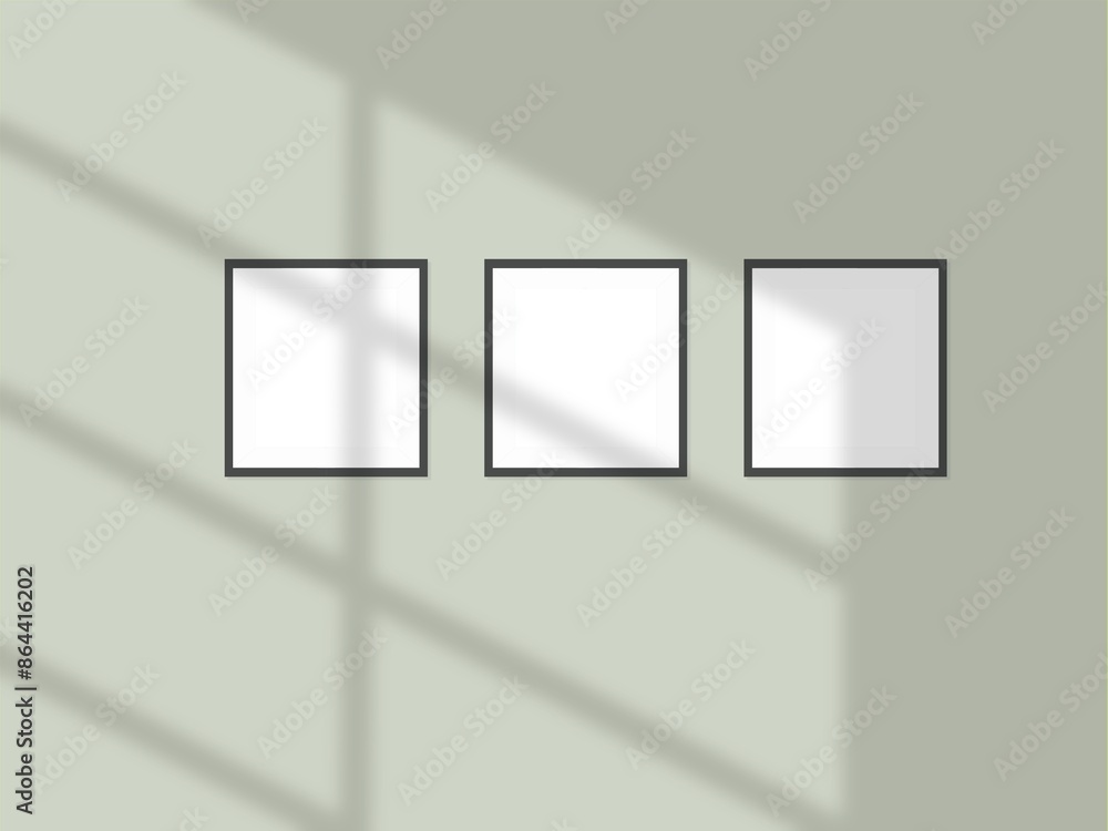 Empty canvases on beige wall with modern living room Empty canvases on beige wall with modern living room