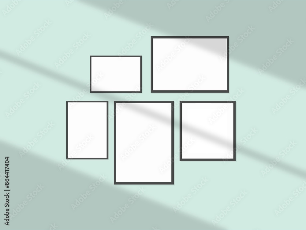 Picture poster frame isolated frame. Blank portfolio mockup Picture poster frame isolated frame. Blank portfolio mockup