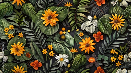 floral wallpaper background