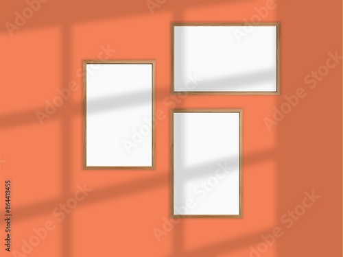 Art Frame Mockup Contemporary Modern Minimalist Empty Wall