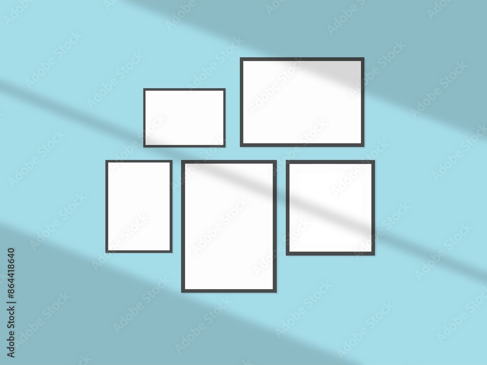 Art Frame Mockup Contemporary Modern Minimalist Empty Wall