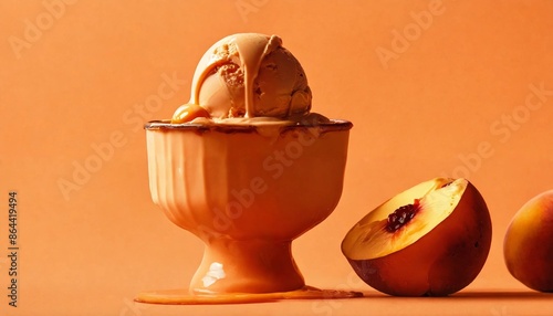 burnt orange ice cream