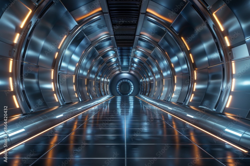 Futuristic Sci-Fi Corridor Futuristic Sci-Fi Corridor
