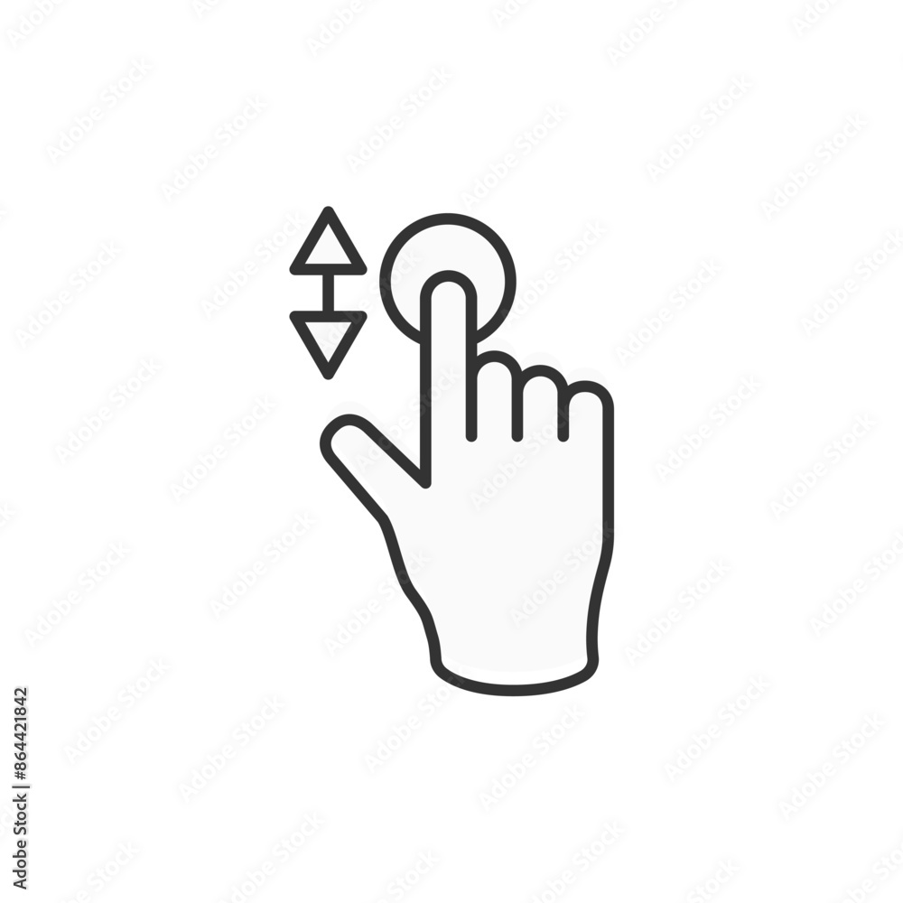 Hand Finger Touch, Swipe and Drag Icon Set Outline Icon Set. Editable Stroke. Vector Illustration Isolated on white background. Hand Finger Touch, Swipe and Drag Icon Set Outline Icon Set. Editable Stroke. Vector Illustration Isolated on white background.