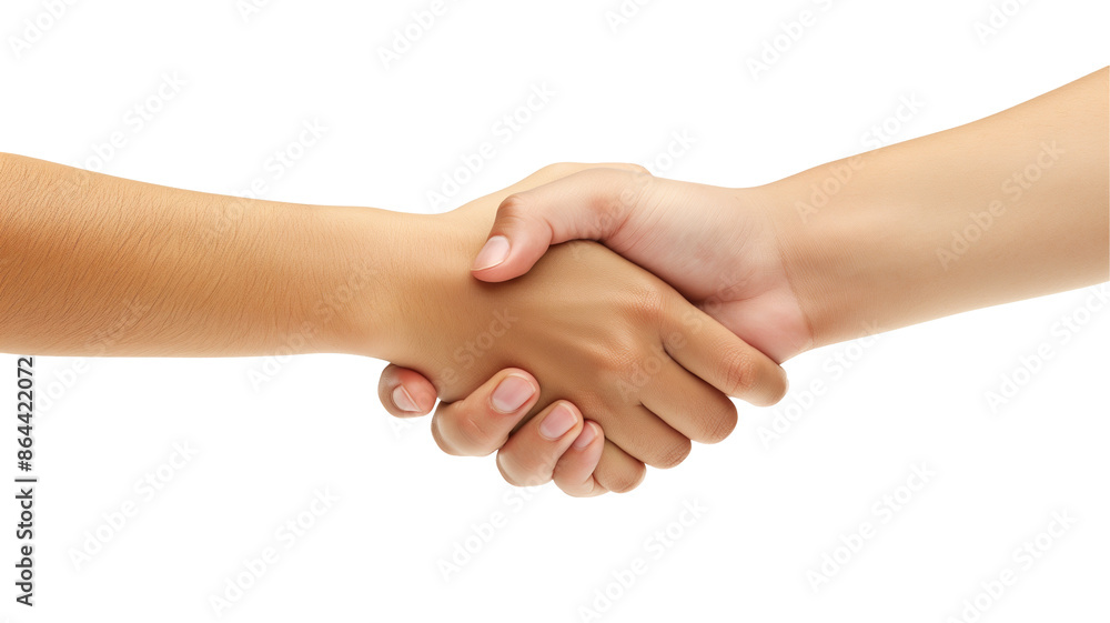 handshake isolated on white background handshake isolated on white background